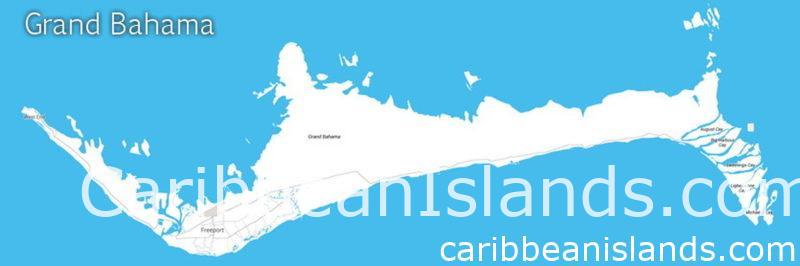 Grand Bahama map